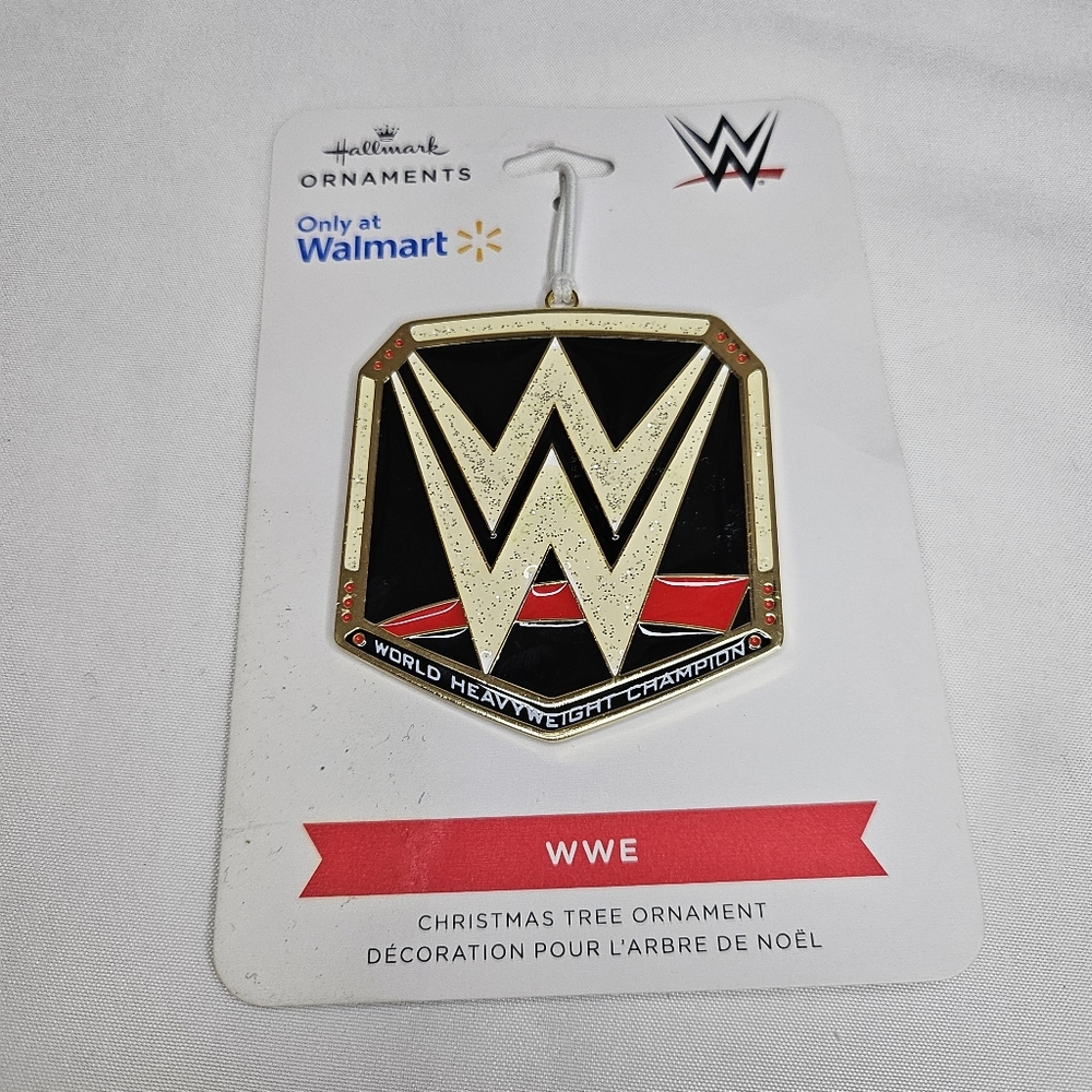 New Hallmark WWE World Heavyweight Champion Wrestling Christmas Tree Ornament